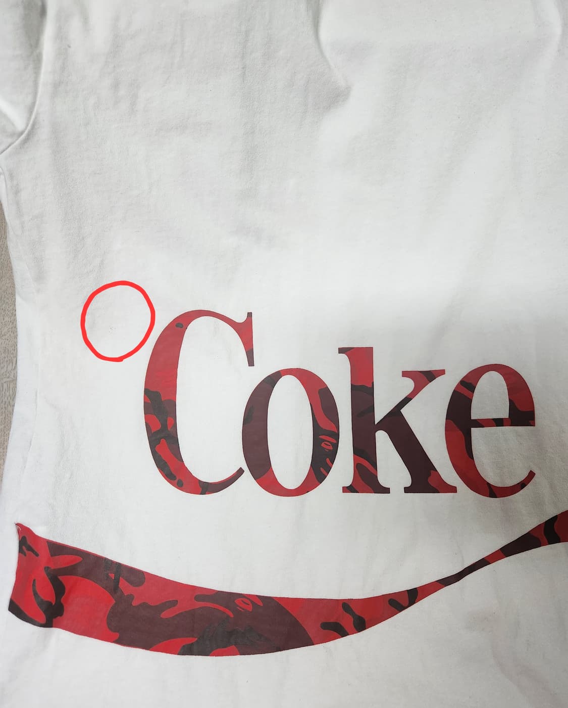 베이프 코카콜라 한정판 콜라보 반팔티 상품이미지9