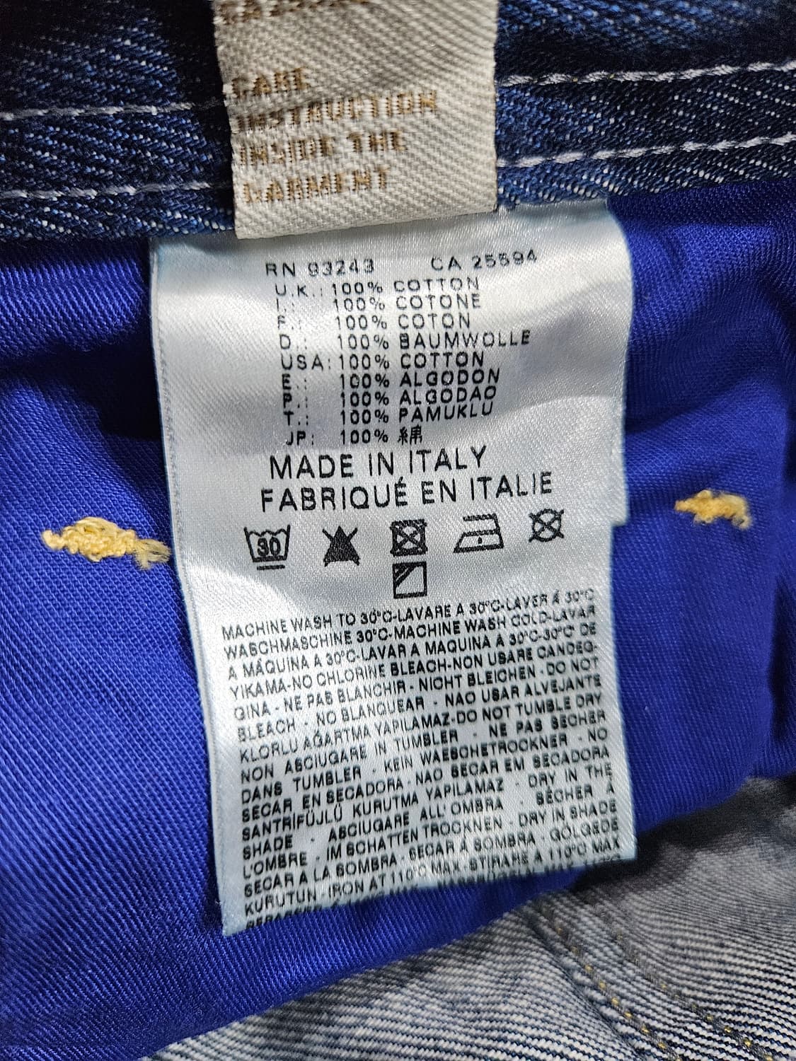 디젤 블루 남성 슬림핏 허리 32 데님팬츠  상품이미지10