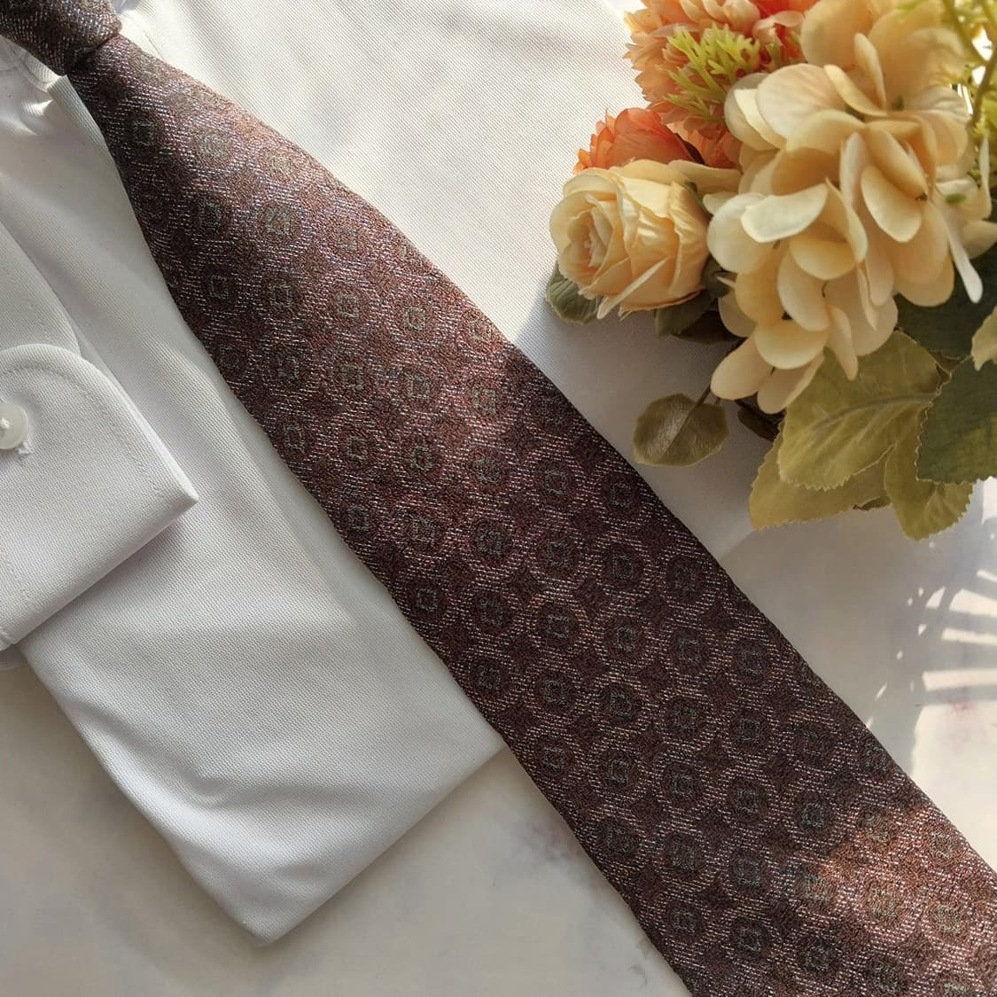 세루티 실크 자카드 지오메트릭 넥타이 9.8cm A+등급 K1520
 상품이미지9