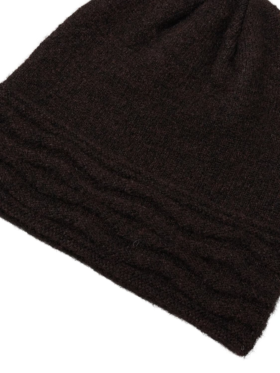 Wellbeing express 오버사이즈 립 비니 브라운 상품이미지4