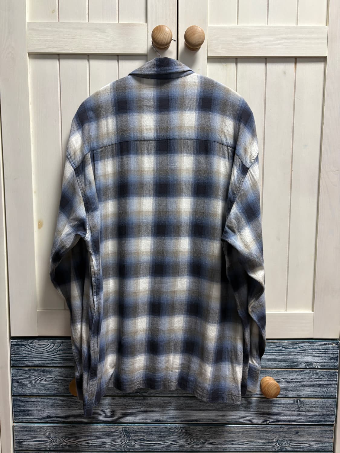 네이버 후드 레이온 셔츠 라지 사이즈 상품이미지3