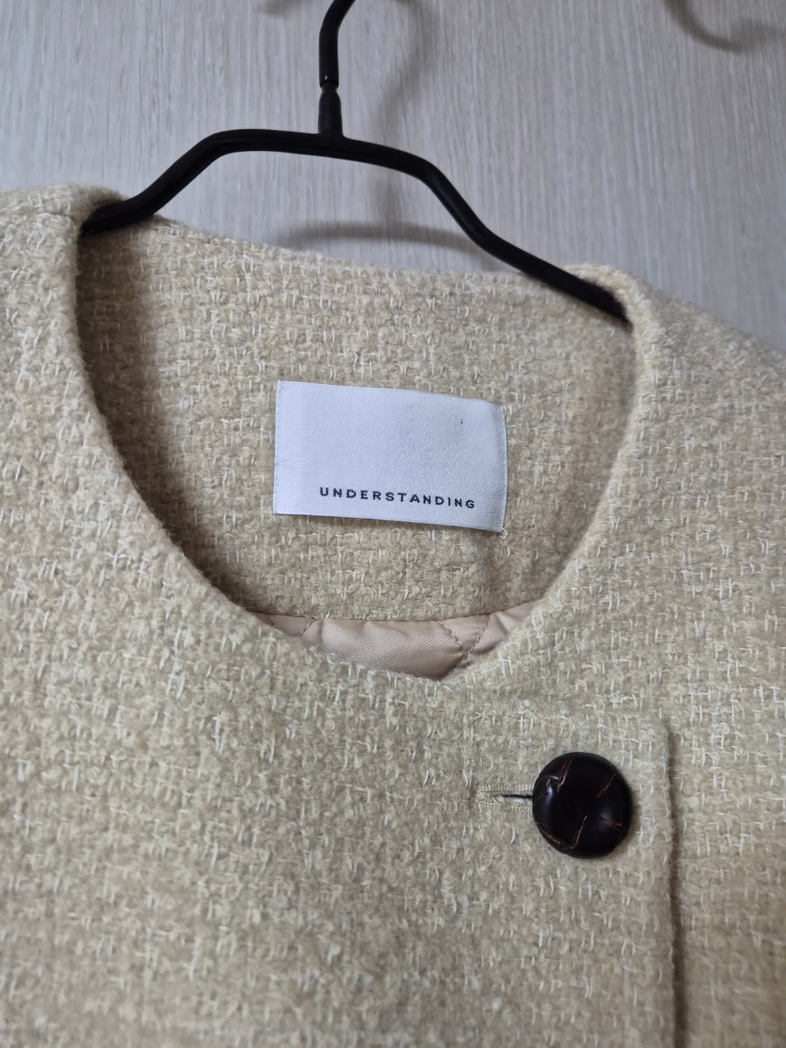 언더스탠딩 뉴 마랑 하프코트  겨울코트 (베이지) 상품이미지5