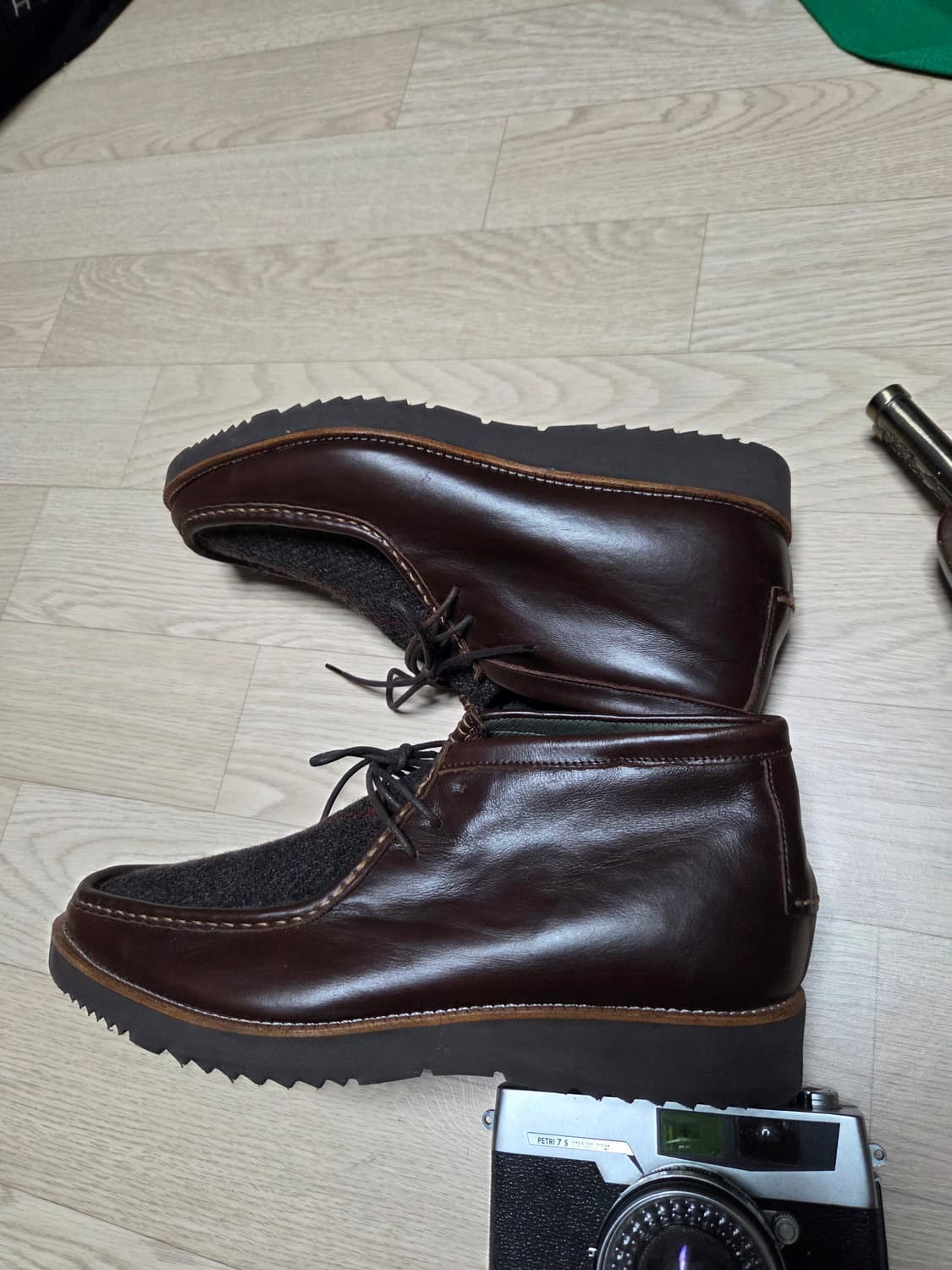 (2~3회 착용) BASSO 구두 트위드 처카 상품이미지8