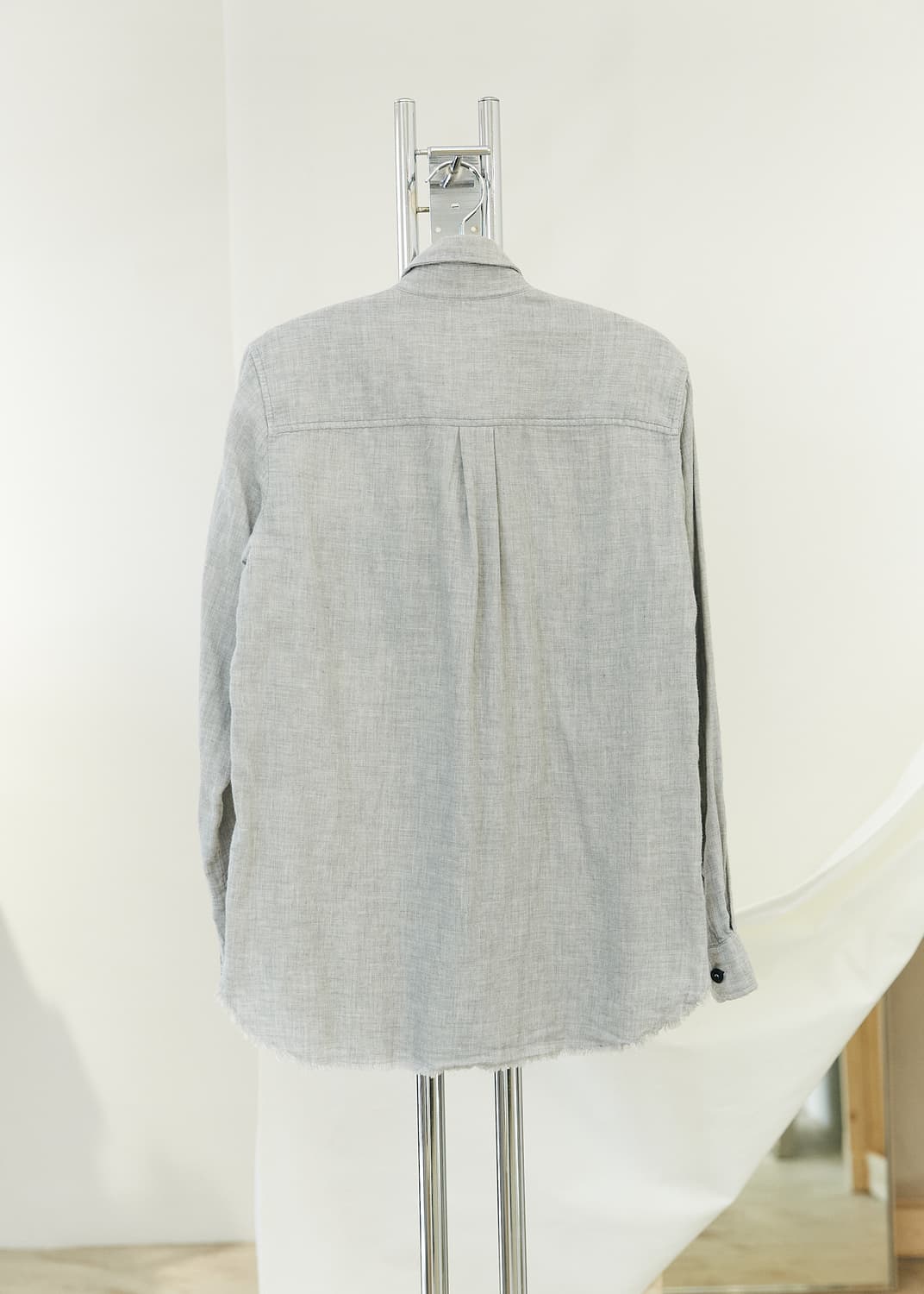 Raw Cut Melange Shirt 상품이미지3