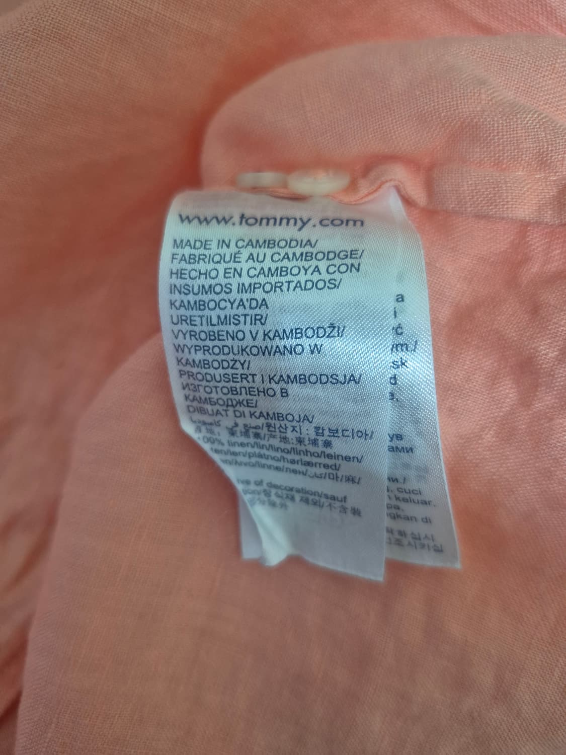 타미힐피거 pure 린넨셔츠 상품이미지8