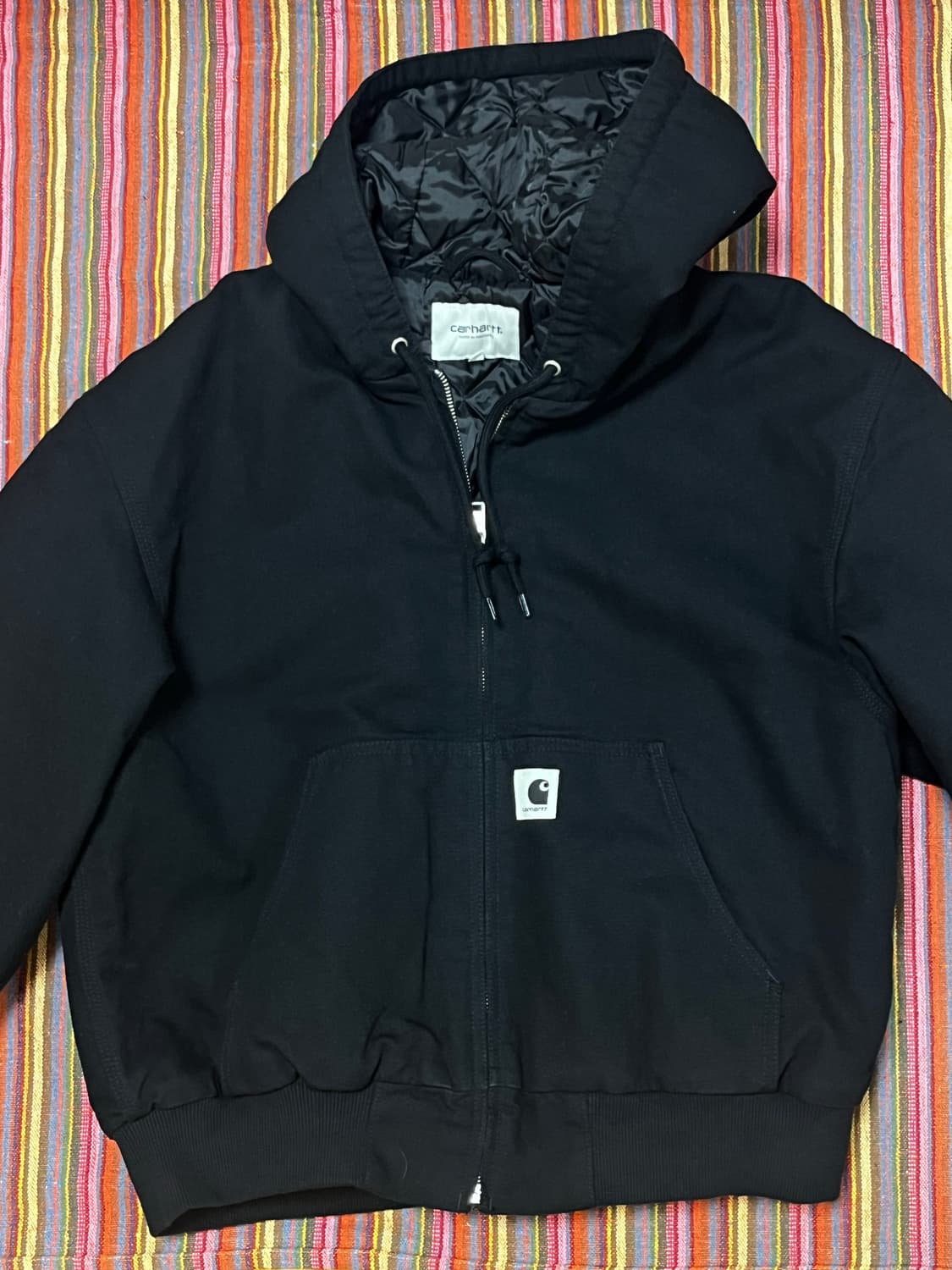 (W)칼하트 WIP 블랙 OG 액티브 자켓 - M사이즈 상품이미지1