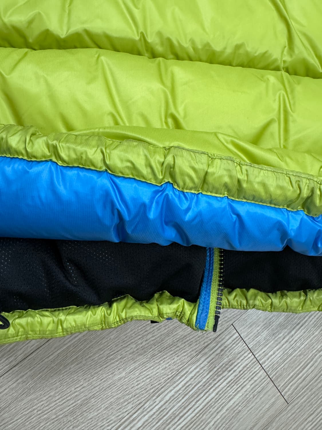 [S]스투시 마이크로 립스탑 패딩 라임 상품이미지6