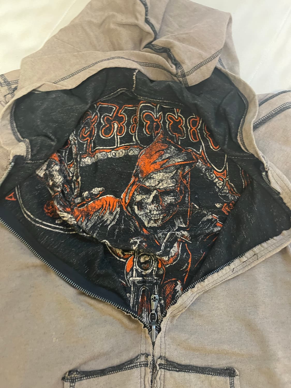 어플릭션 해골 후드 집업  상품이미지3