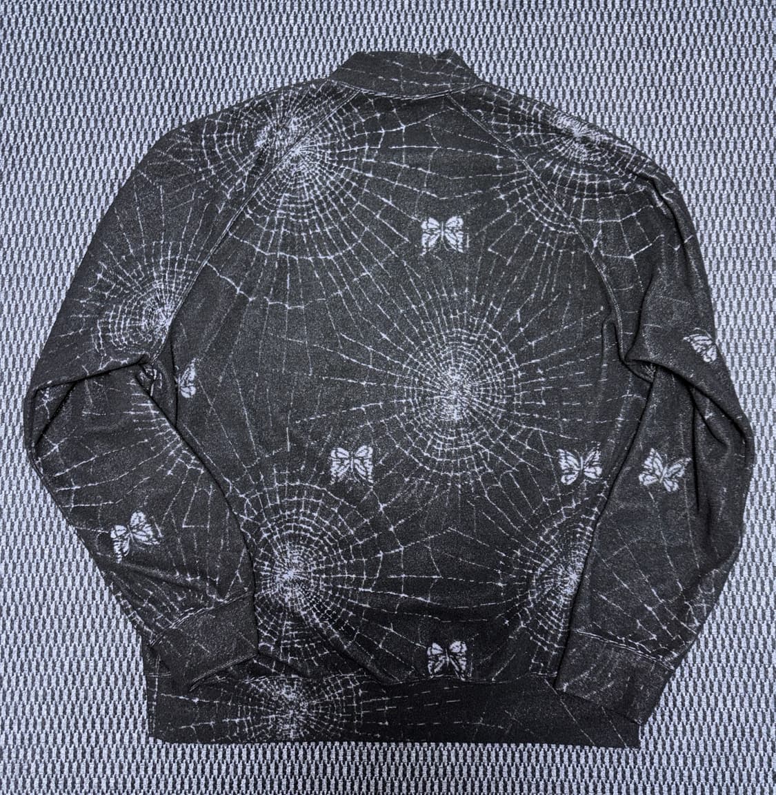 Needles 25ss 립 칼라 트랙 자켓 파일 자카드 스파이더웹 XL 상품이미지2
