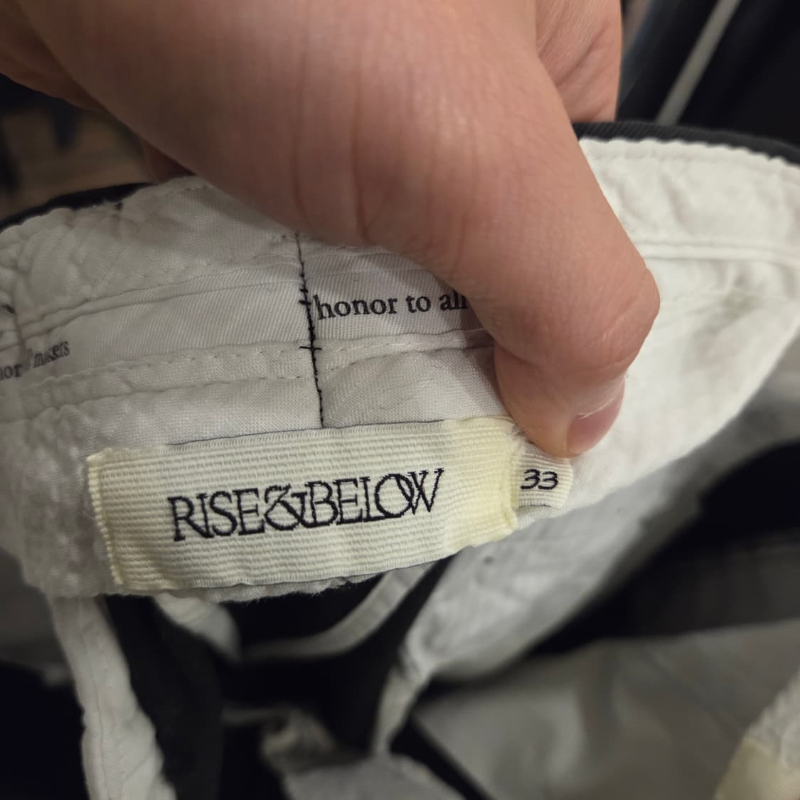 라이즈앤빌로우 265 치노팬츠 블랙 33 상품이미지3