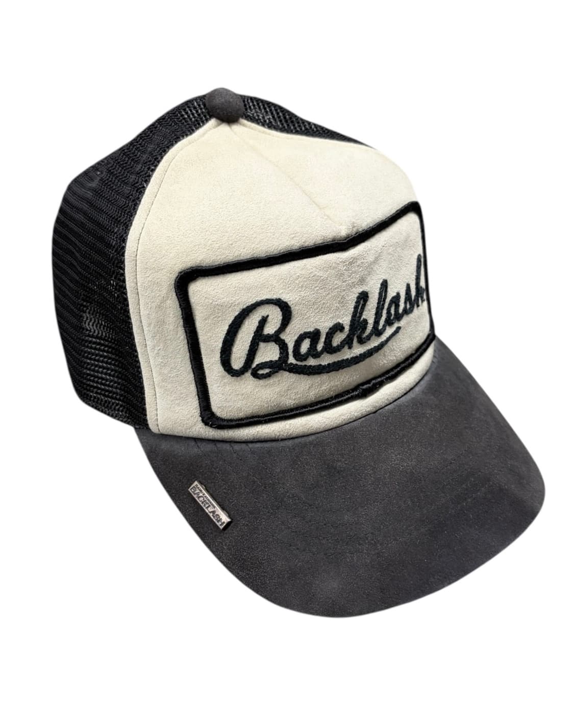 백래쉬 로고 스웨이드 볼캡 상품이미지1