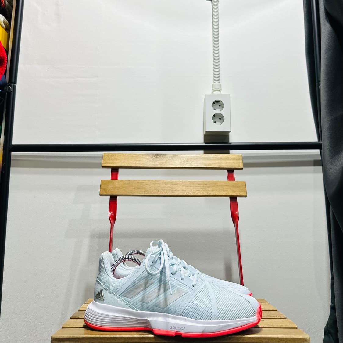 250) 아디다스 배드민턴화 남녀공용 인도어화 바운스 민트 상품이미지1