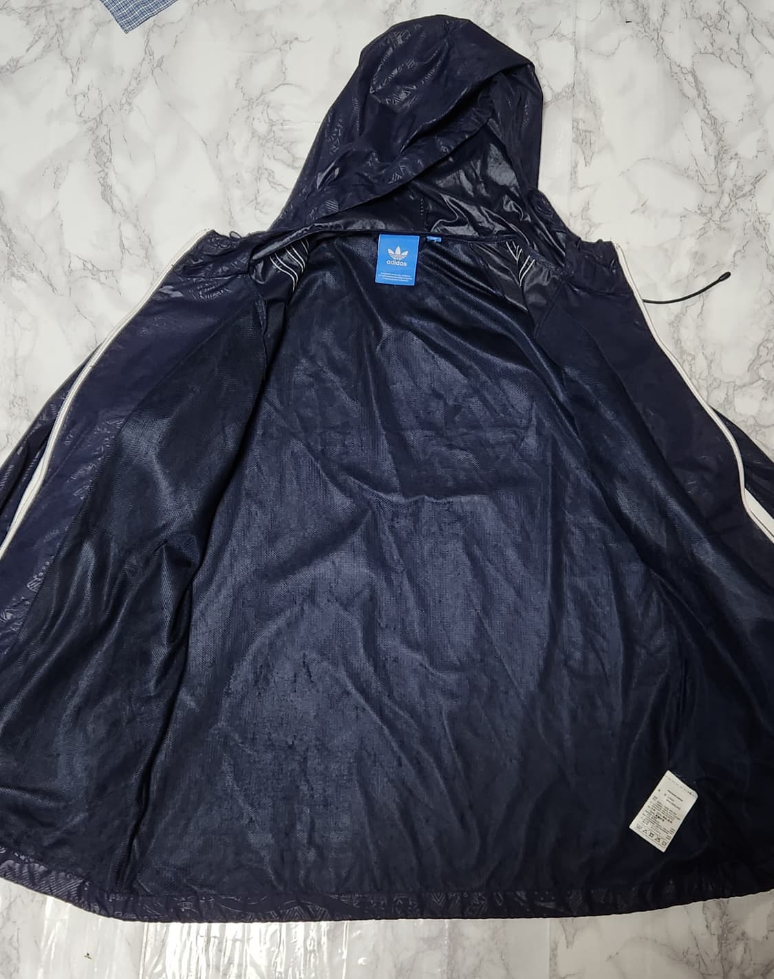 아디다스 삼선 빅로고 트레이닝 바람막이 후드 자켓
 상품이미지6