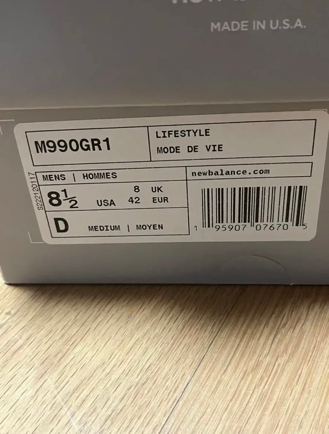 [265] 뉴발란스 990v1 상품이미지9