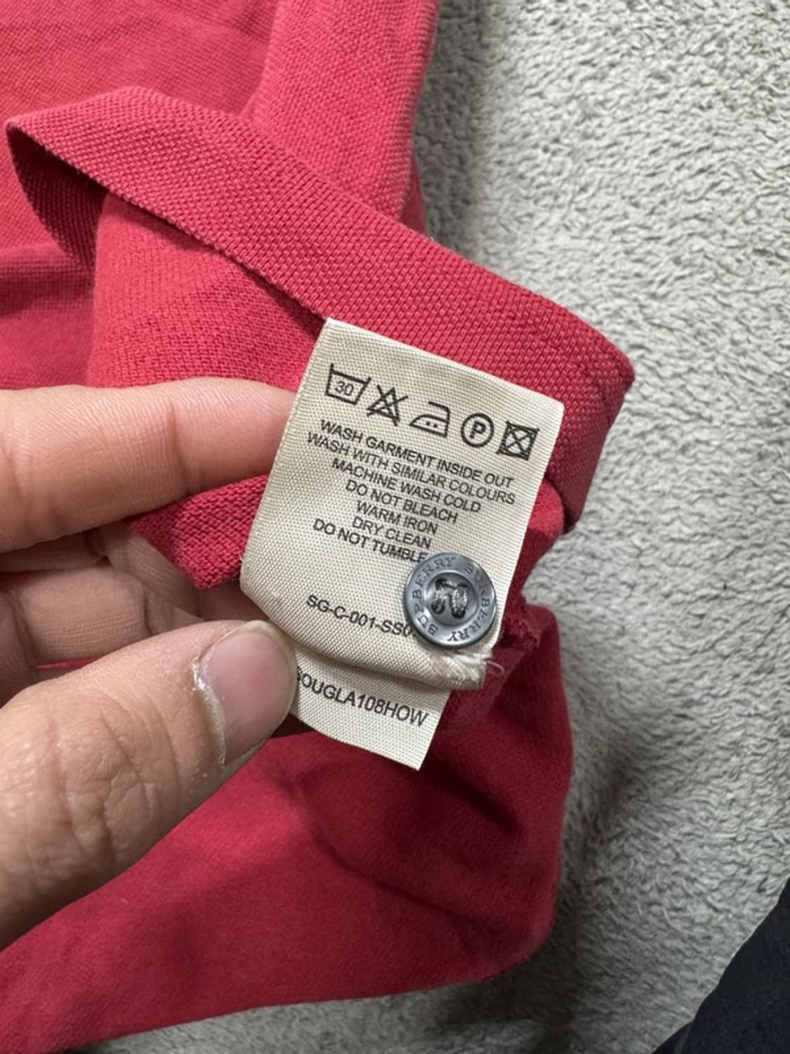 버버리 반팔 카라티  상품이미지6