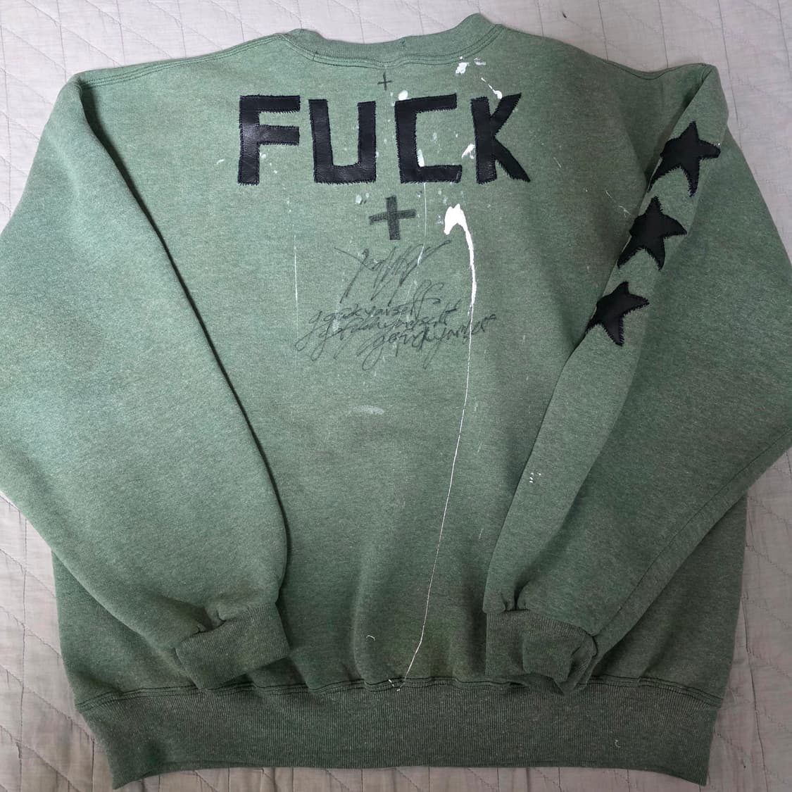 [XL] 90s REFOMED 러셀 애슬레틱 스웻 그린 트래쉬드 2 상품이미지5