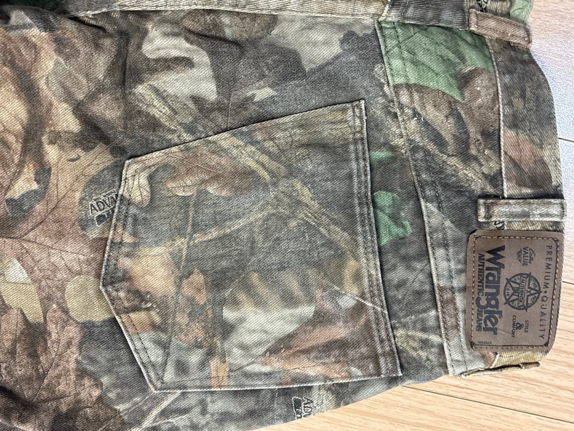 Made in USA 빈티지 랭글러 리얼트리 카모 팬츠 34 상품이미지3