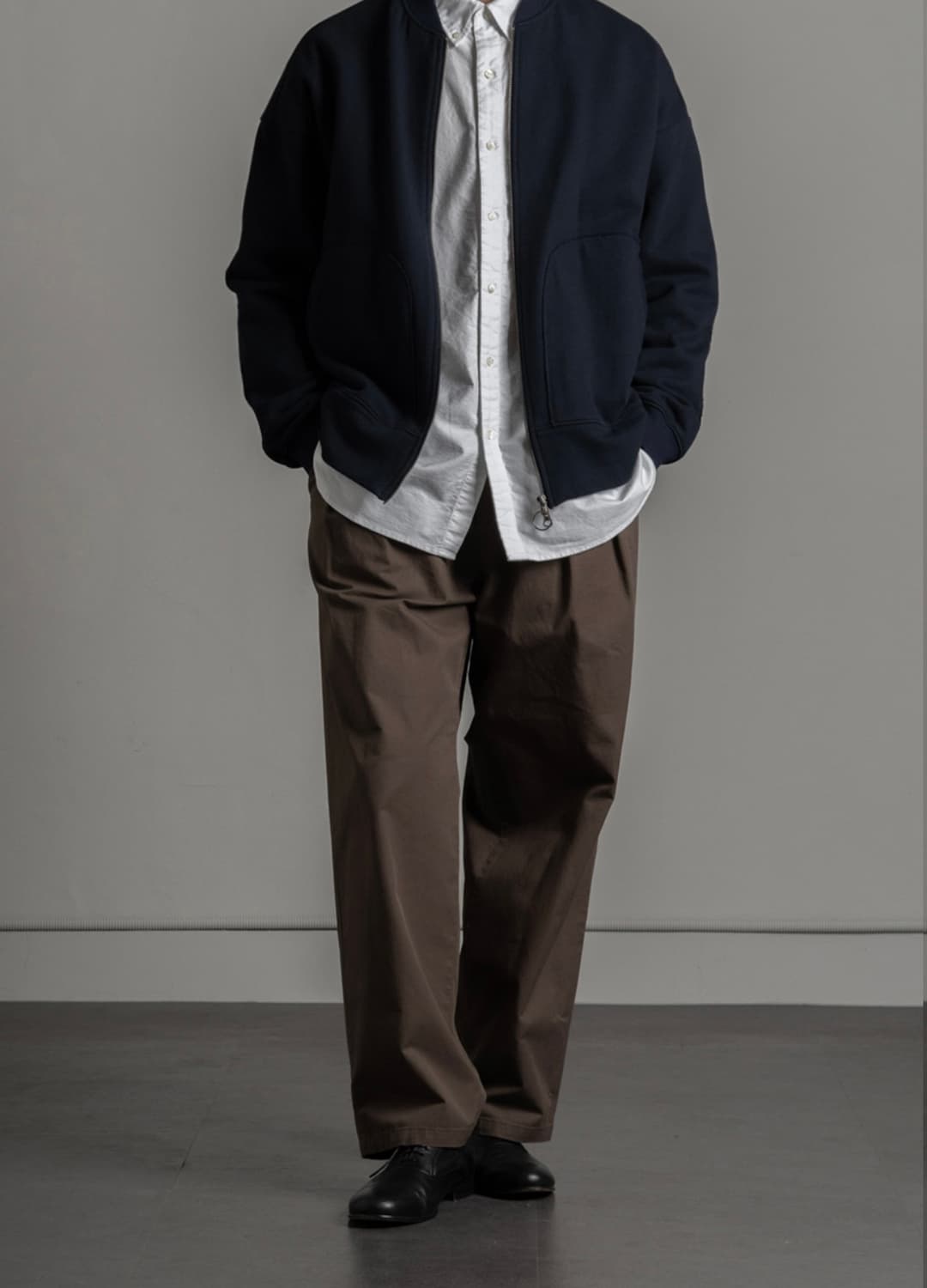 러프사이드 집업 자켓 네이비 (1)사이즈 판매 상품이미지7