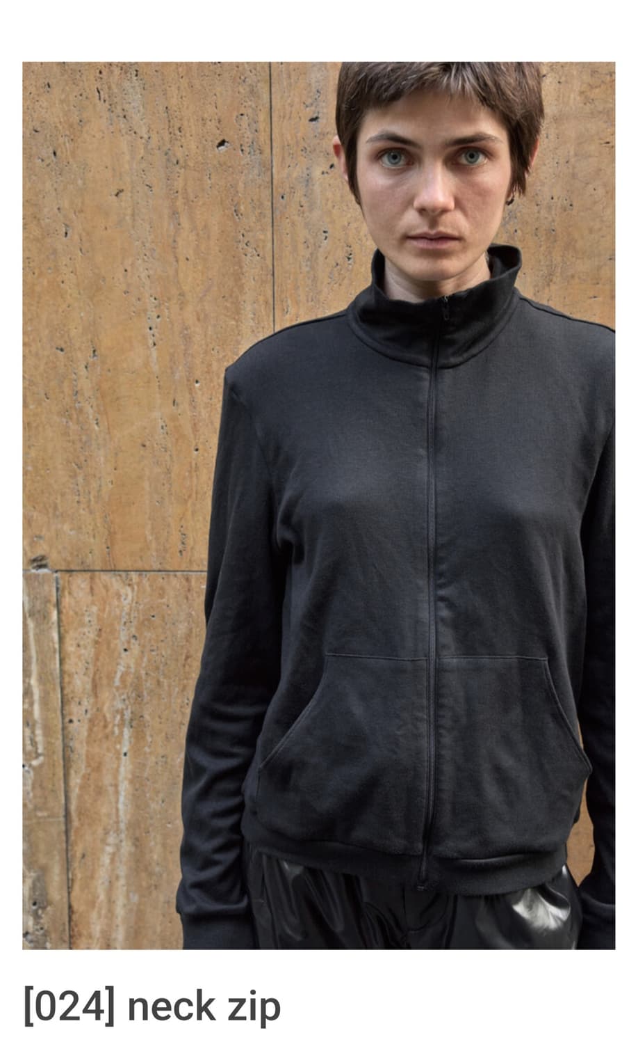 머듈 넥 집업 3size 검정 초판 상품이미지1