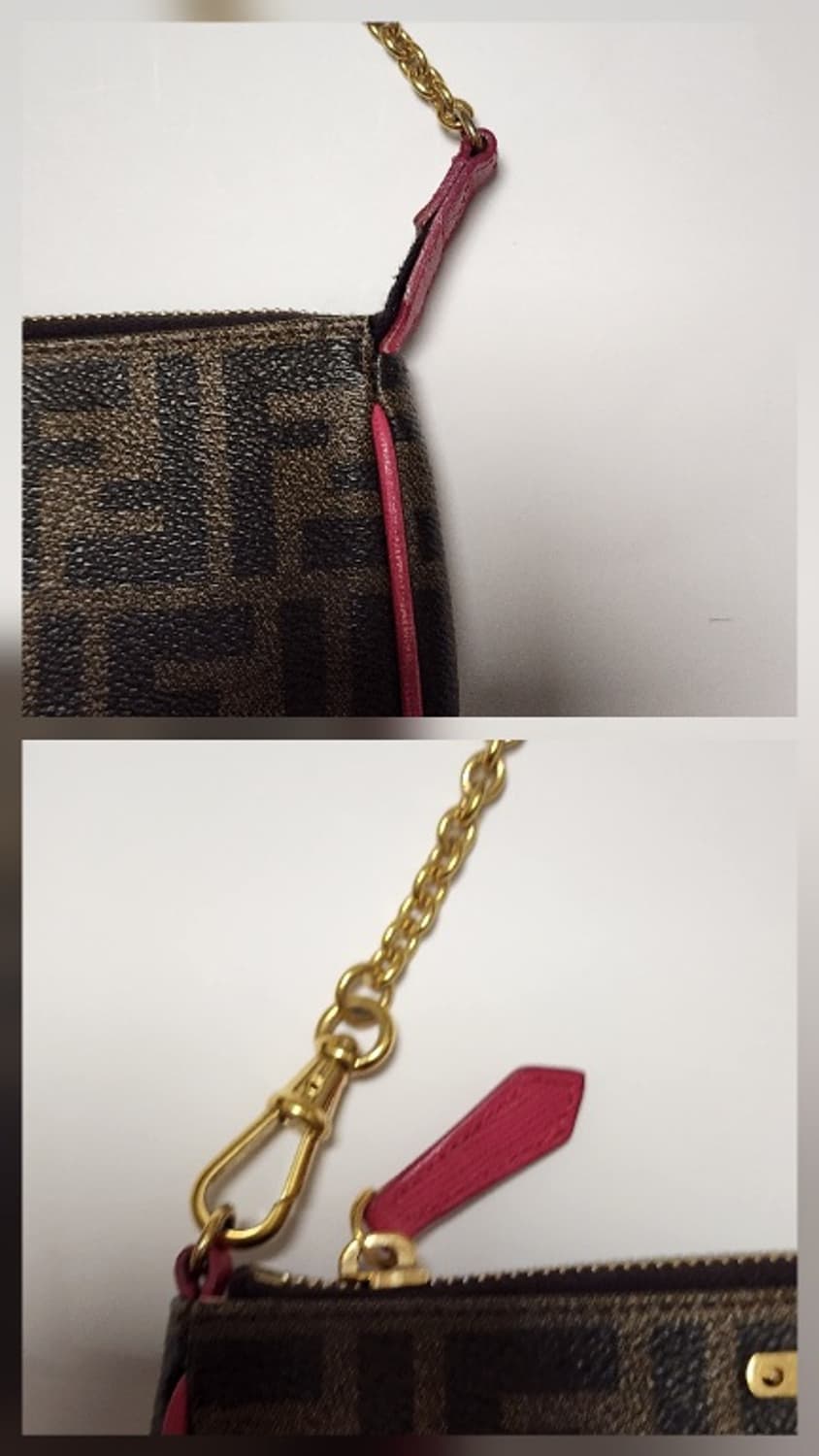 정품 펜디 FF 로고 바게트 미니 숄더백  상품이미지7