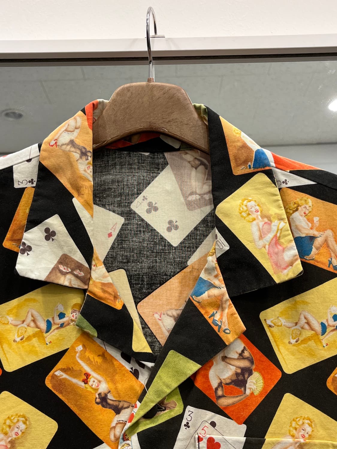 Vtg 빈티지 핀업 걸 반팔 셔츠 상품이미지3