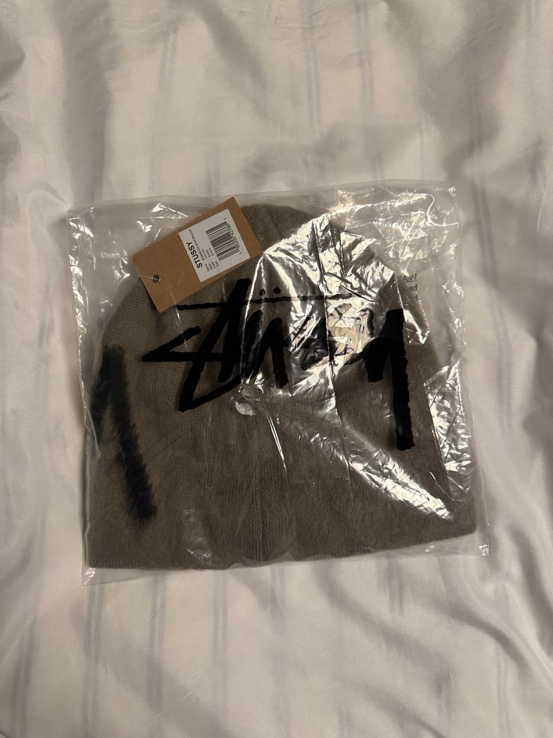 스투시 브러시드 비니 샌드 상품이미지2