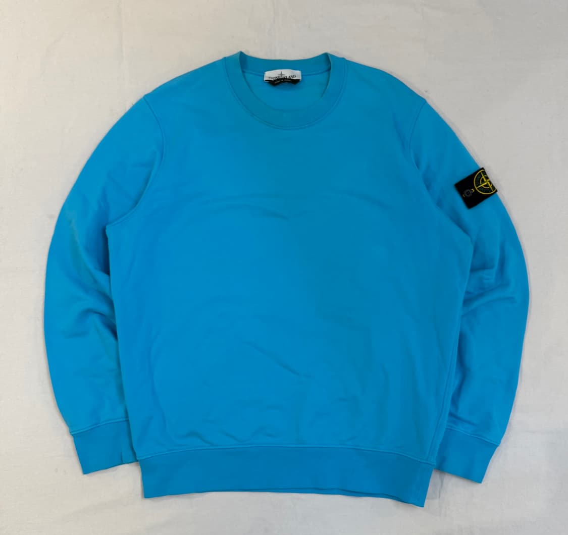 스톤아일랜드 21ss 맨투맨 스웻셔츠 민트 블루 상품이미지1