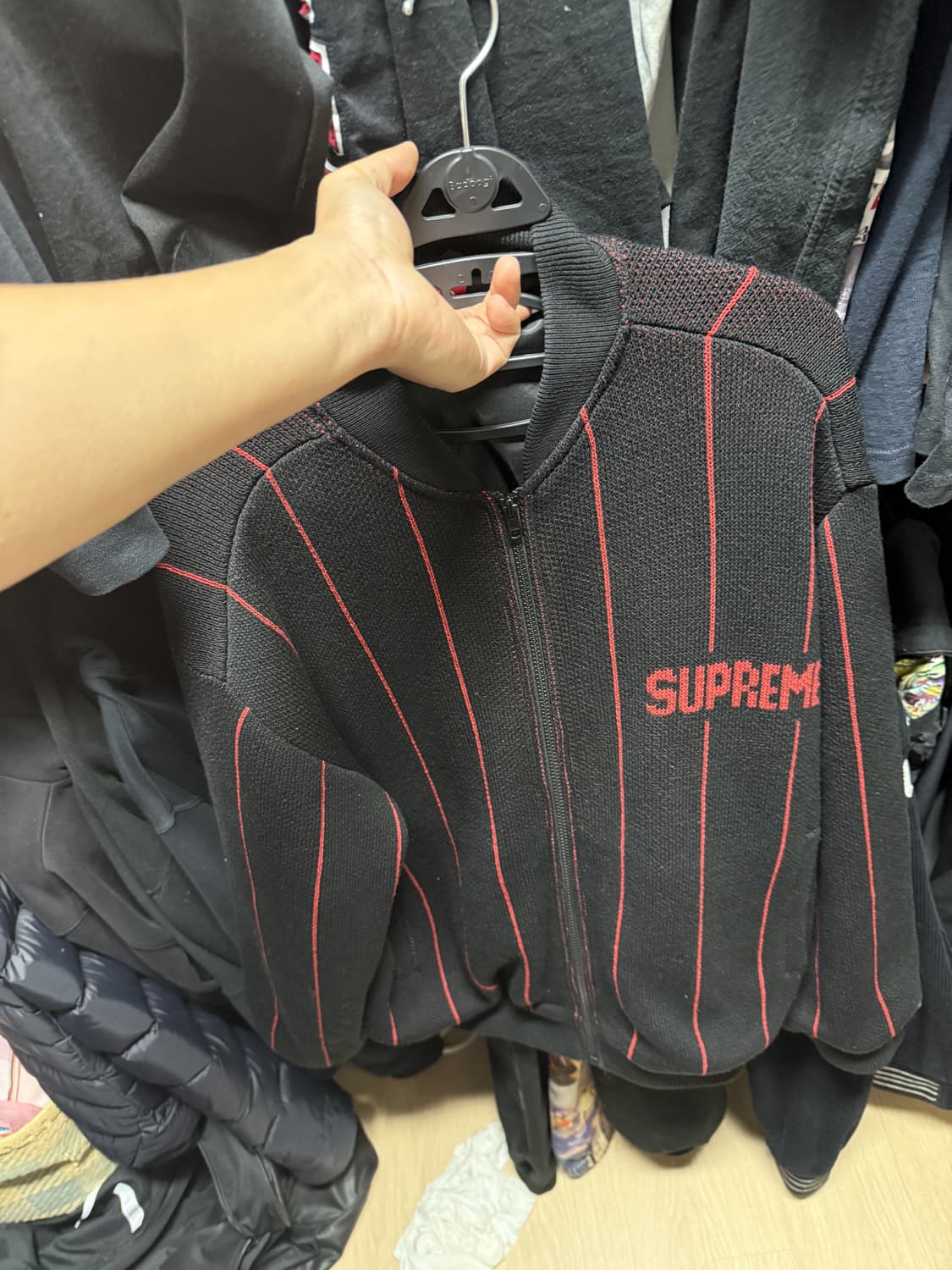 슈프림 핀스트라이프자켓 L 상품이미지2