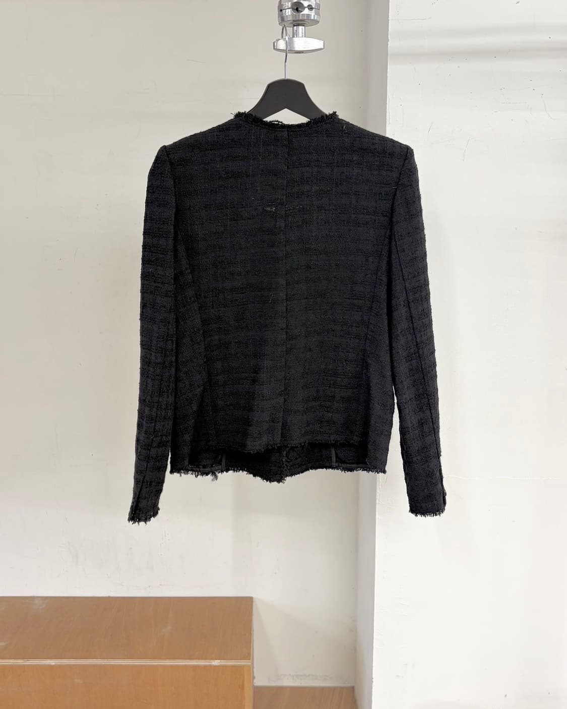 이자벨 마랑 에뚜왈 검정 더블 브레스티드 트위드 자켓  상품이미지6