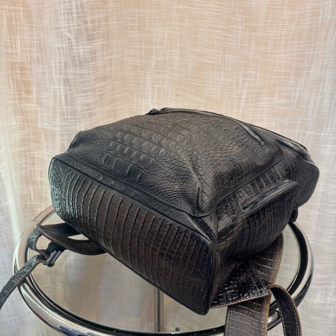 천연 악어가죽 백팩      상품이미지6