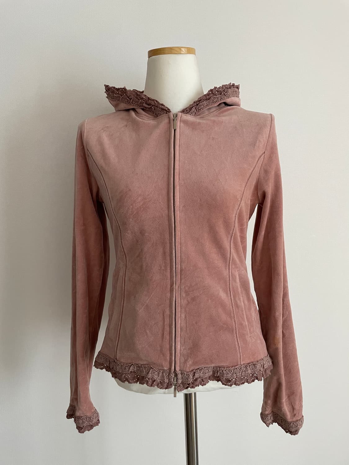 레스트로즈 레이스 후드집업 상품이미지1