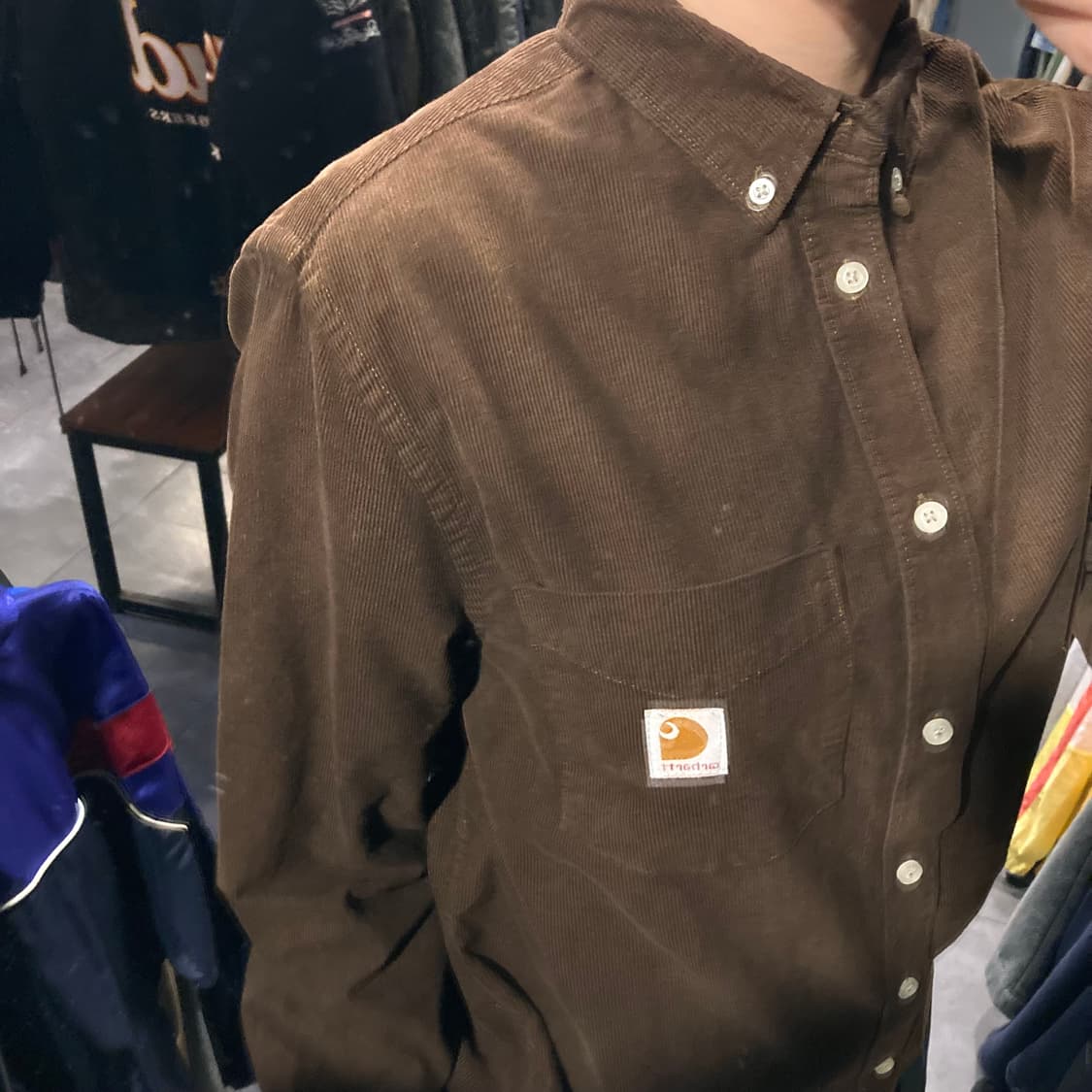 [IM]칼하트 코듀로이 워크셔츠 브라운 상품이미지6