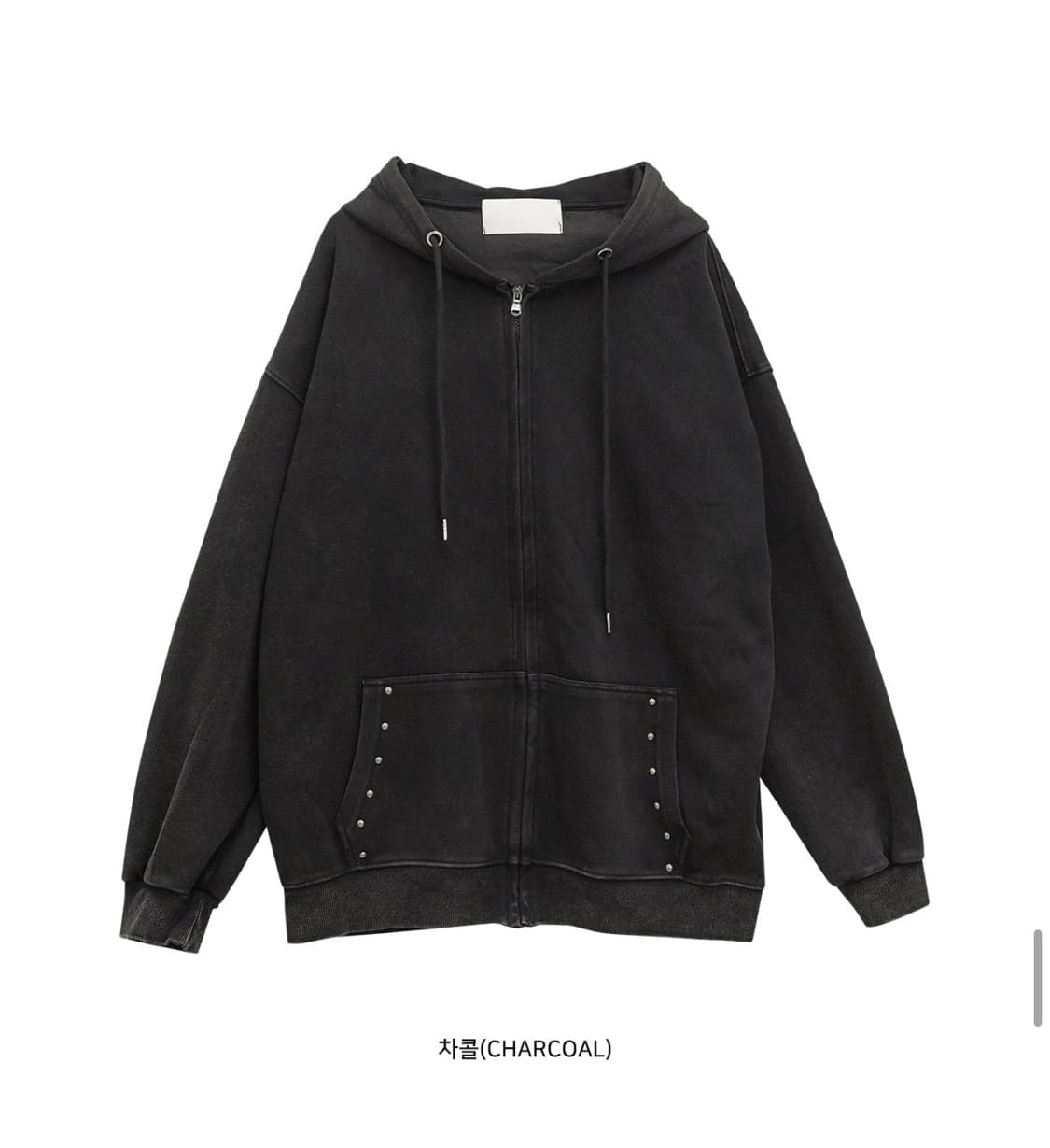 스터드 워싱 후드집업  상품이미지4