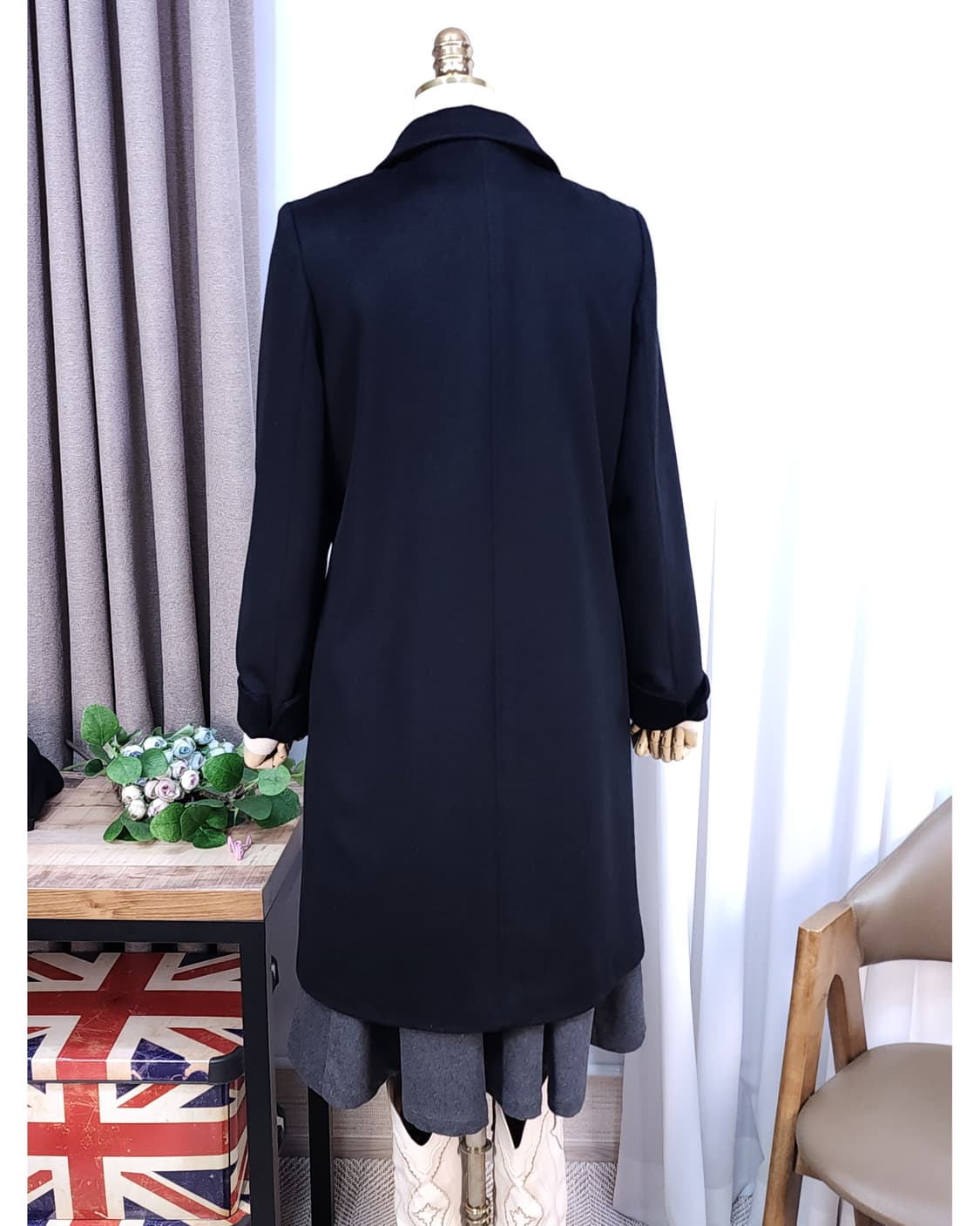 실크캐시 울 코트 상품이미지6