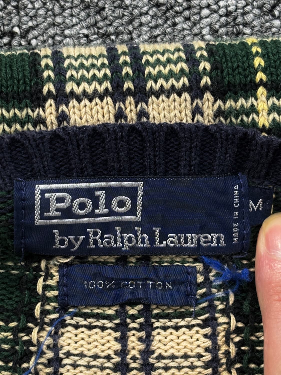 폴로 랄프로렌 체크 코튼 니트 상품이미지7