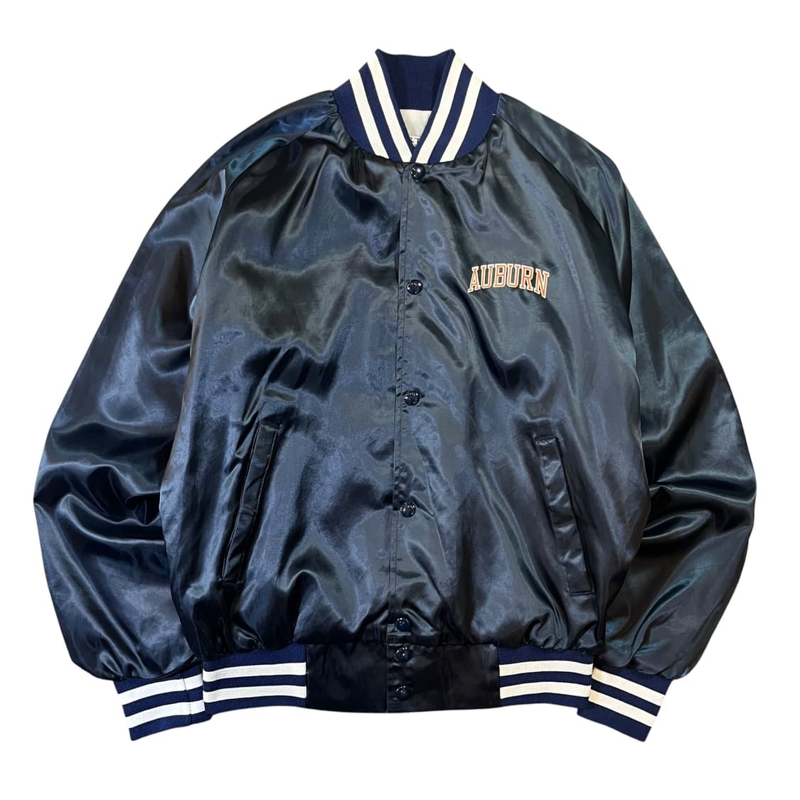 80s ARTEX US 빈티지 새틴 블루종 자켓 상품이미지1