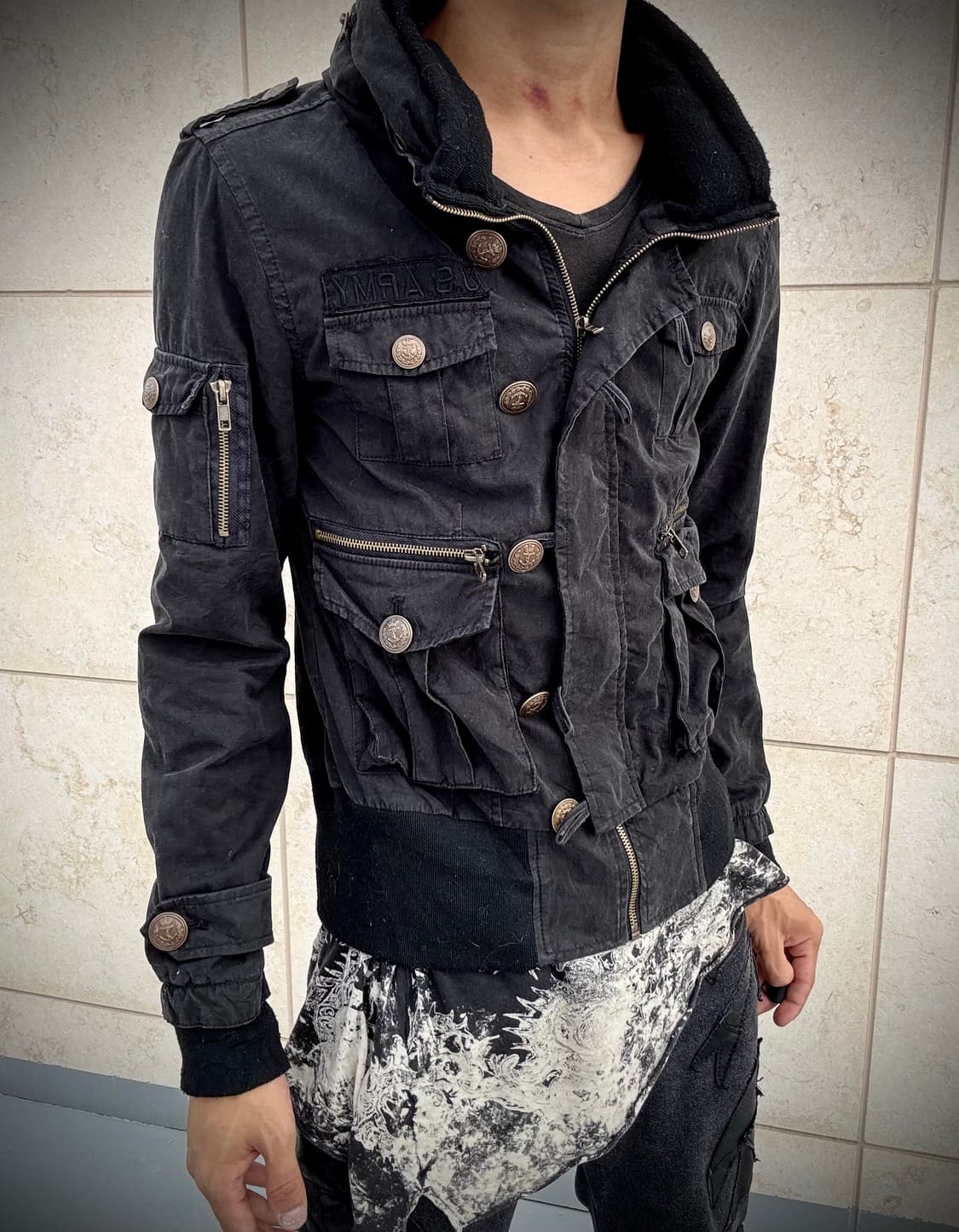 “Vintage” 00’s Gimmick Design Black Jk 상품이미지1