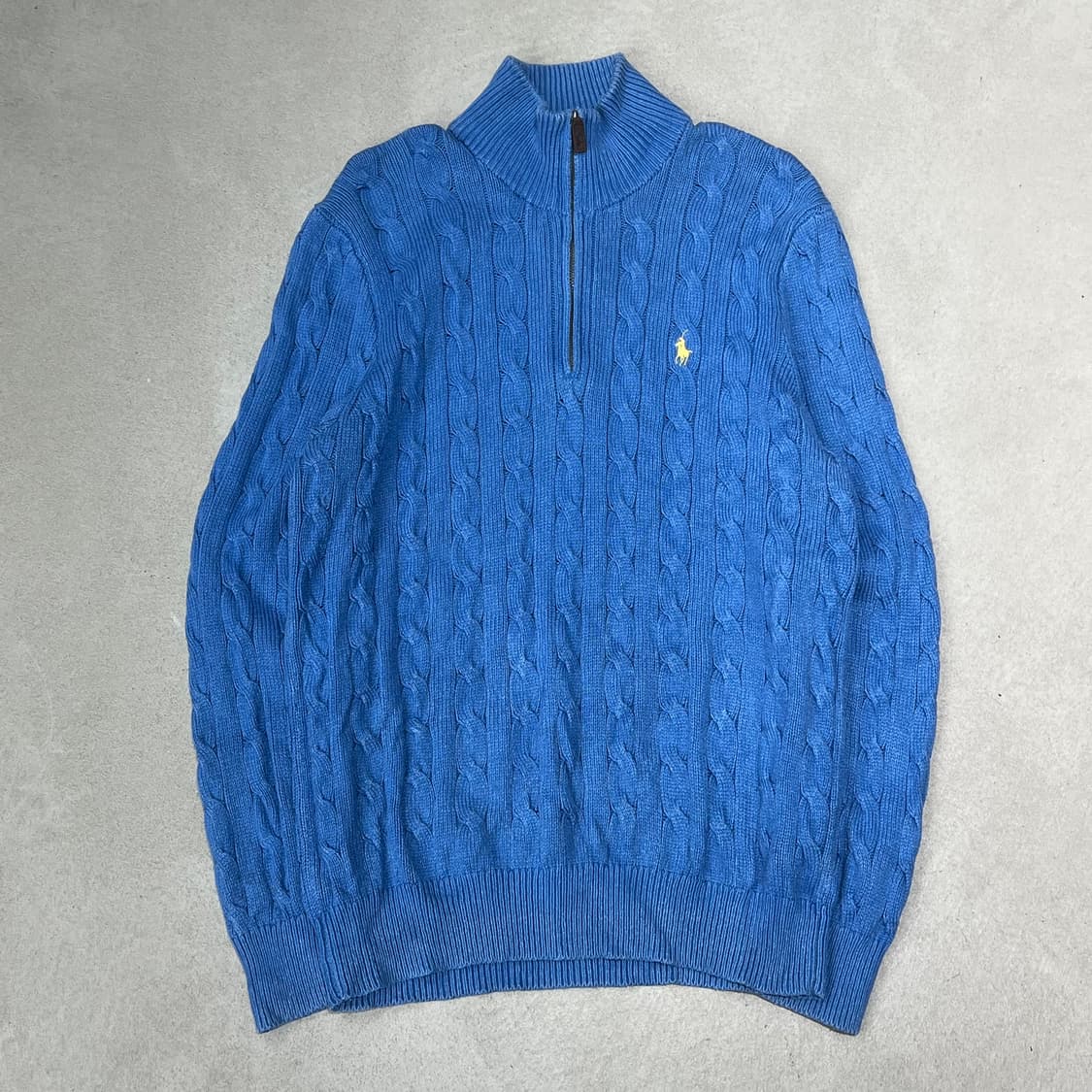 폴로 랄프로렌 반집업 꽈배기 니트 s09331 상품이미지1