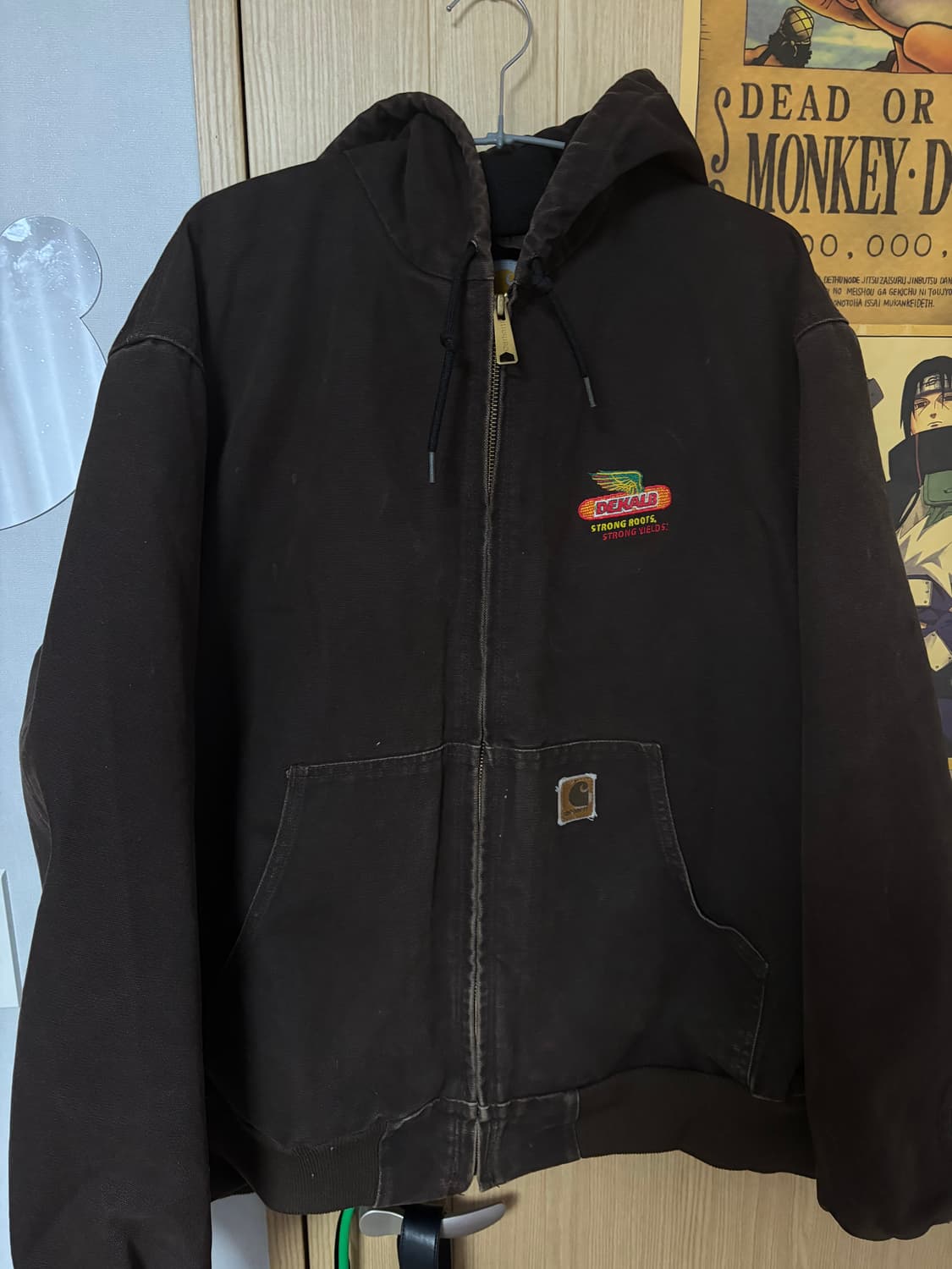 칼하트 J25 후드 자켓 (XL / 다크브라운) 상품이미지2