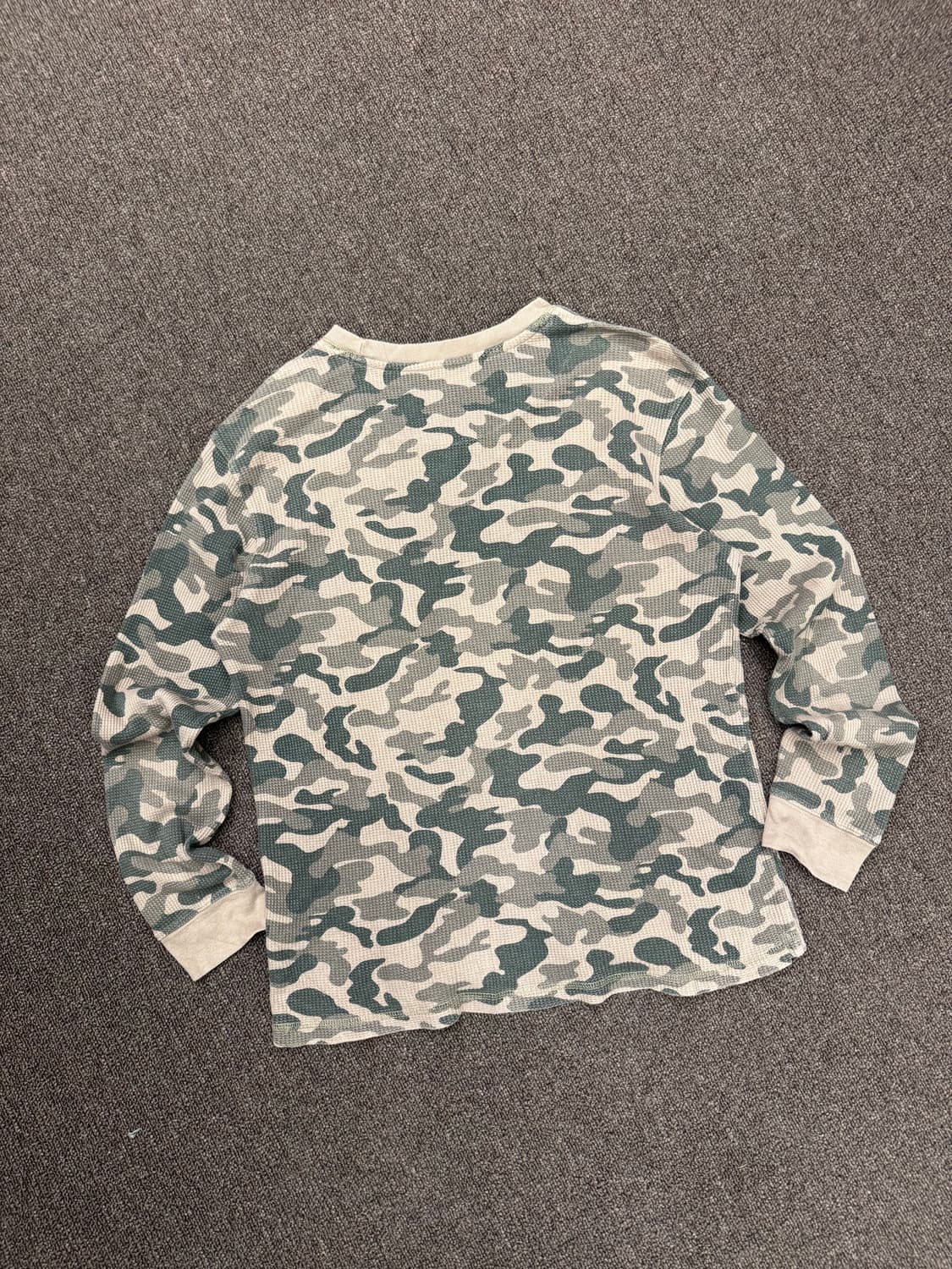 OS)Liberty&Valor 빈티지 카모 패턴 와플 롱슬리브 상품이미지4