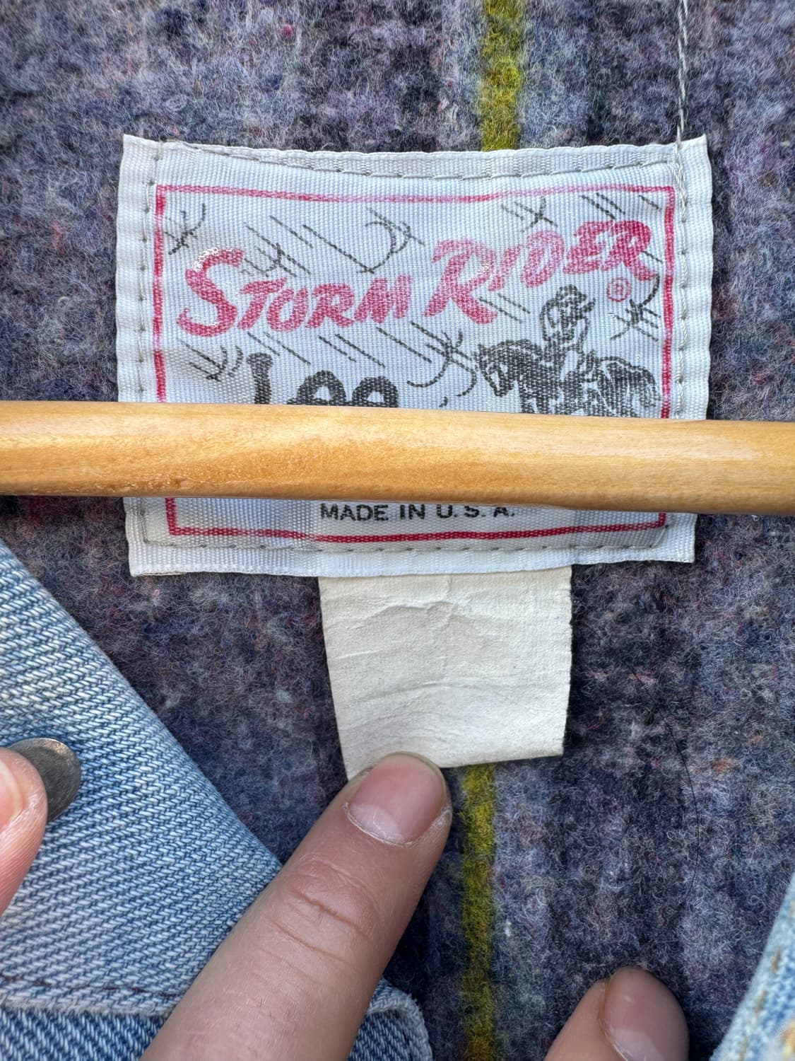 70s lee 빈티지 스톰라이더 하드페이딩 데님 웨스턴 자켓 상품이미지10