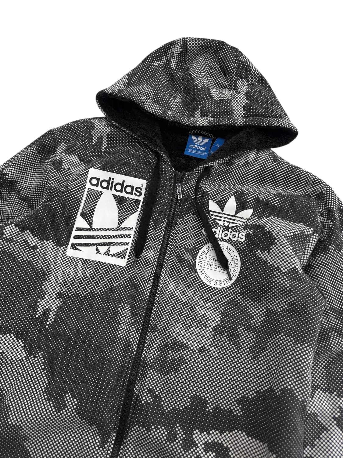 아디다스 카모 쉐르파 후드집업 상품이미지3