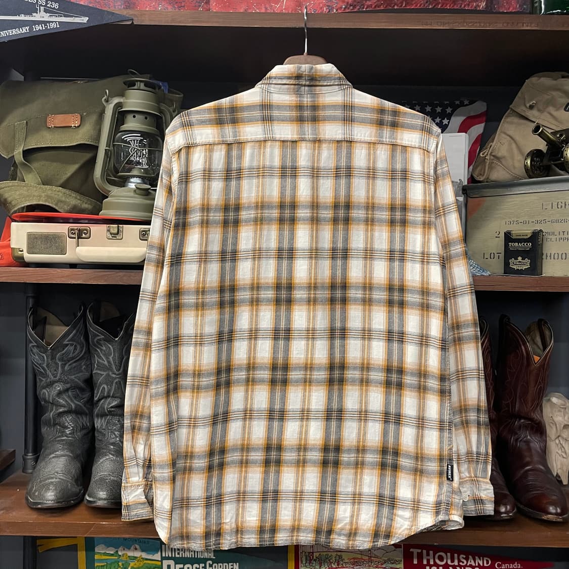 아비렉스 아메리칸 클래식 체크 포켓 셔츠 N209 상품이미지2