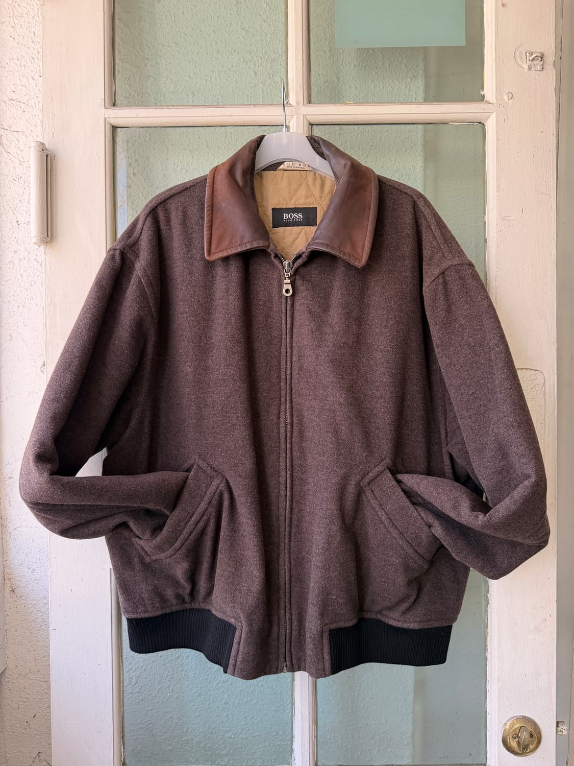 HUGO BOSS Leather Collar Blouson 상품이미지1