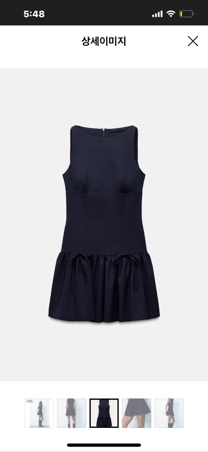 자라 리본 미니 원피스  상품이미지3