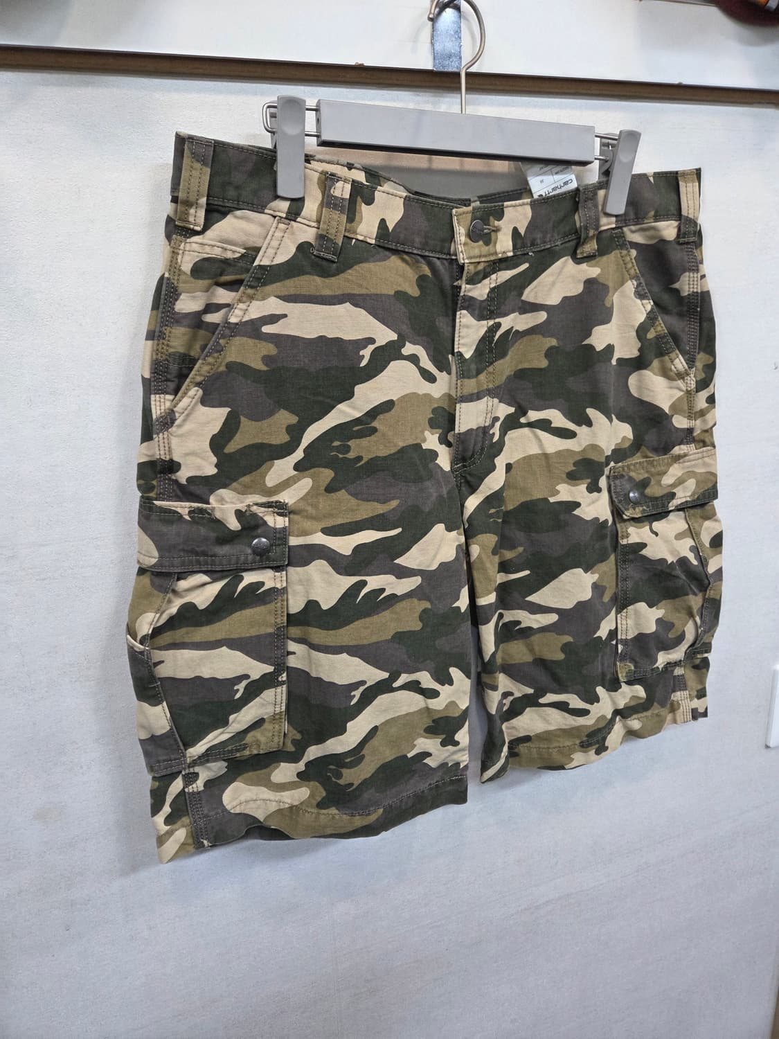 칼하트 릴렉스드핏 코튼 카모 카고반바지 38 상품이미지7