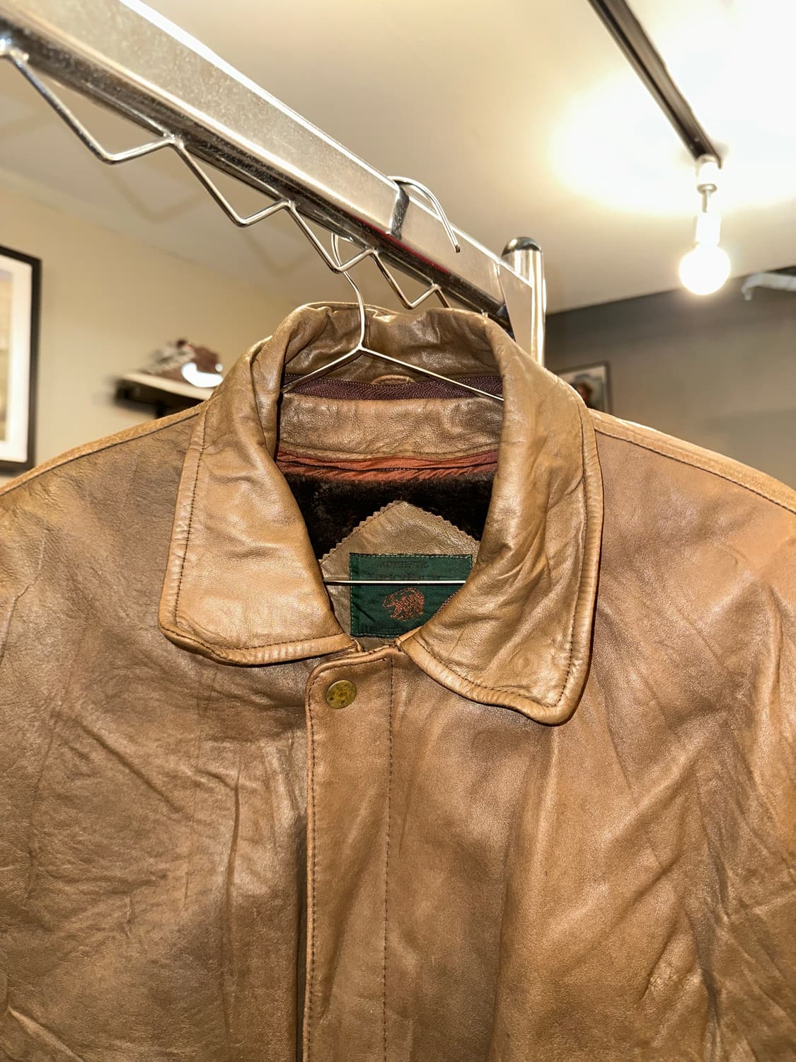 90’s Japanese shell-leather lining fur  상품이미지4