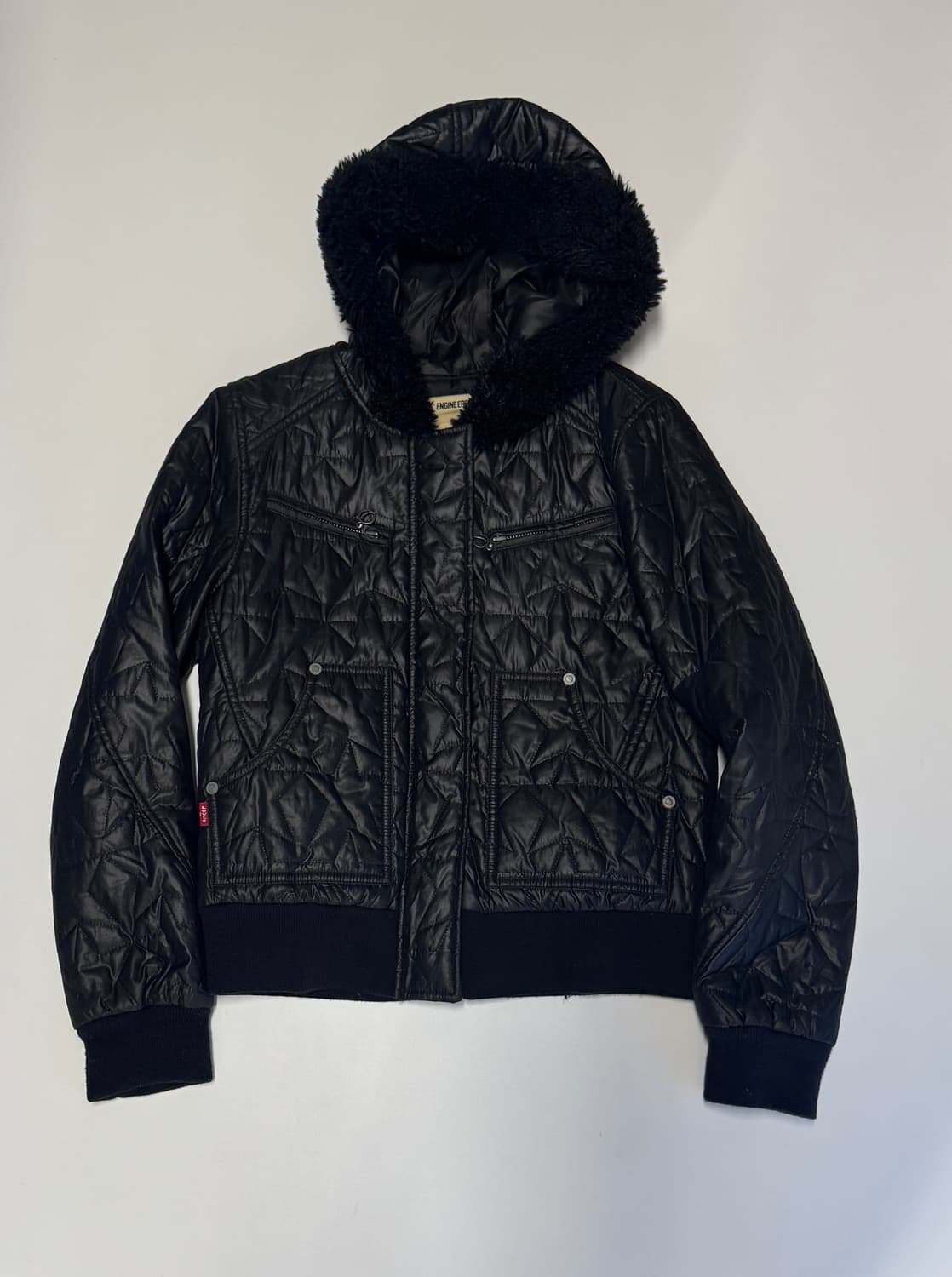 여성 리바이스 엔지니어드진 올드스쿨 퀄팅 후드 자켓 상품이미지1