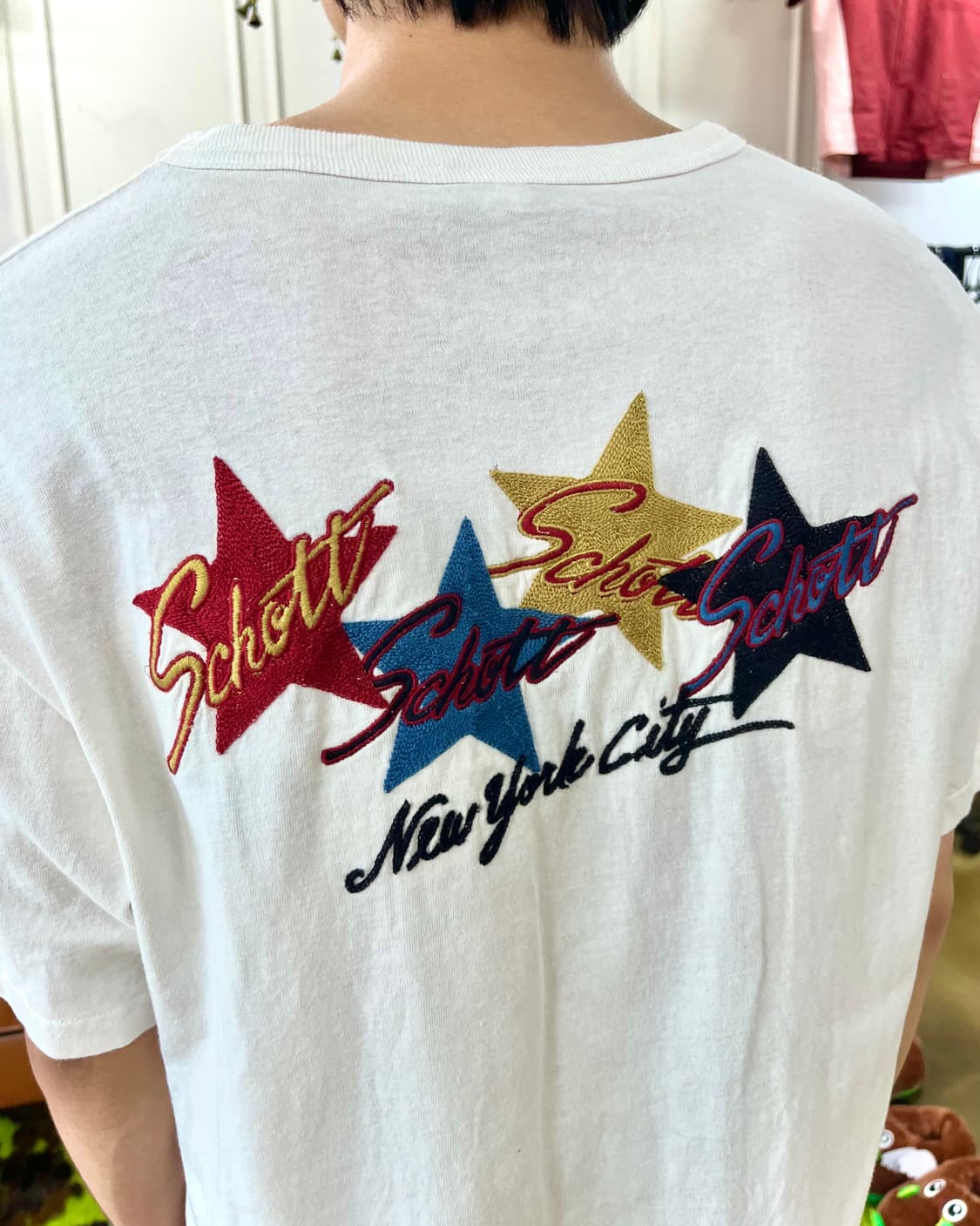 Schott N.Y.C. Chian Stitch Trim T-Shirt 상품이미지2