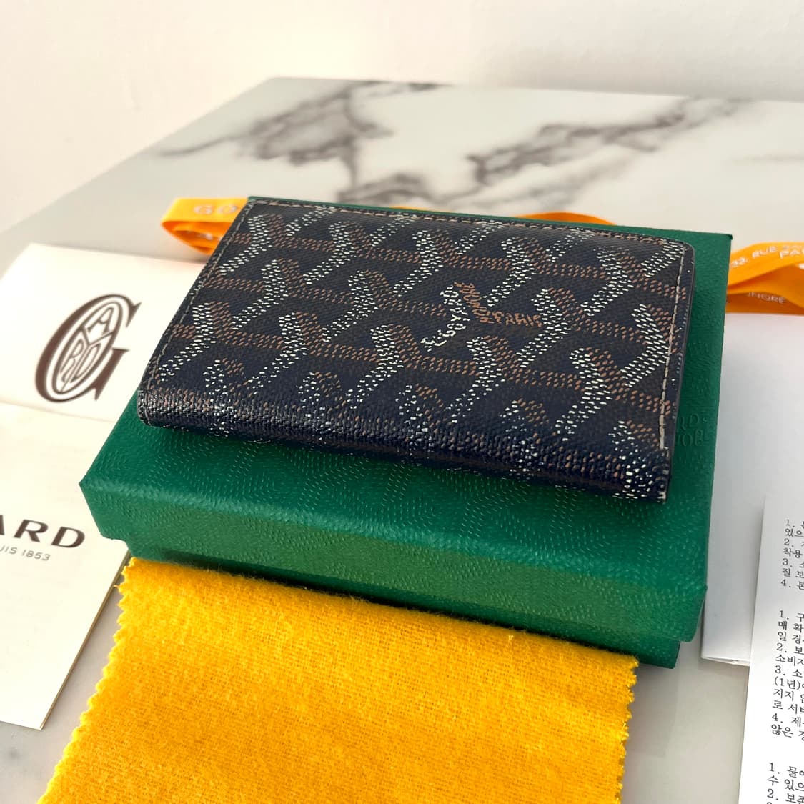 [A급/정품] 고야드 생피에르 카드지갑 네이비 반지갑 상품이미지8